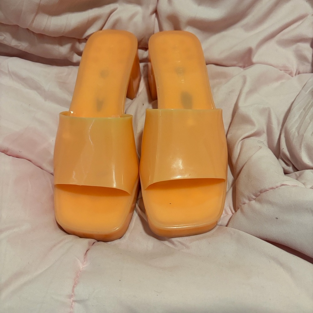 Steve Madden Bright Orange Mules